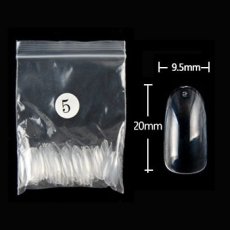 画像4: サイズ別/サンプルチップに最適★オーバル クリア　50枚［メール便OK］ (4)