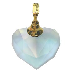 画像1: KiraNail チップスタンド カッティングハート オーロラホワイト［メール便OK］ (1)