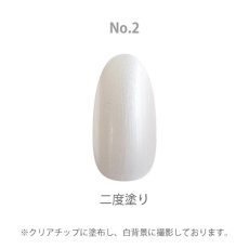 画像2: 検定色 SHAREYDVA+ 速乾 ネイルカラー No.2 パールホワイト 平筆 15ml (2)