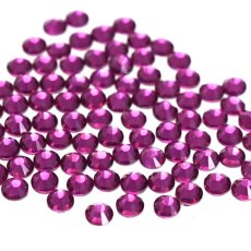 画像1: 高品質ガラスストーン フューシャ SS4~SS12［メール便OK］ (1)