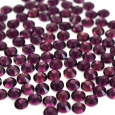 画像1: 高品質ガラスストーン アメジスト SS4~SS12［メール便OK］ (1)