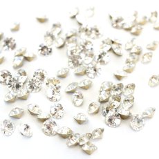 画像1: Vカットストーン クリスタル ラウンド 3-5mm［メール便OK］ (1)