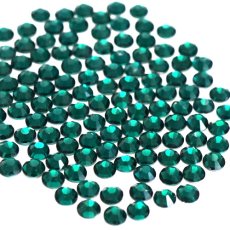 画像1: 高品質ガラスストーン エメラルド SS4~SS12［メール便OK］ (1)