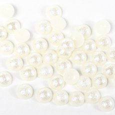 画像1: 半球 コットンパール オフホワイト 3mm/4mm/5mm ［メール便OK］ (1)