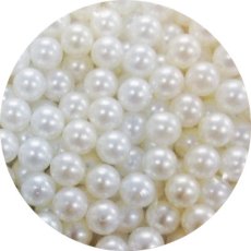 画像2: 穴なし 球体パール オフホワイト 1.5?6mm ［メール便OK］ (2)