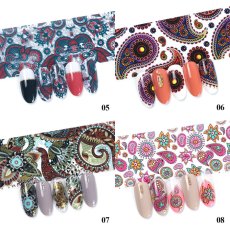 画像5: ネイルアートフォイル アジアン・エスニック柄 10枚セット［メール便OK］ (5)