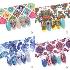 画像4: ネイルアートフォイル アジアン・エスニック柄 10枚セット［メール便OK］ (4)