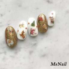 画像2: ネイルシール X'mas バンビ CA-082［メール便OK］ (2)