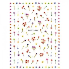 画像2: ネイルシール お花 かすみそう HANYI-346 ※パッケージなし［メール便OK］ (2)