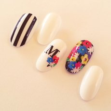 画像5: ネイルシール カラフルお花 HANYI-326 ※パッケージなし［メール便OK］ (5)