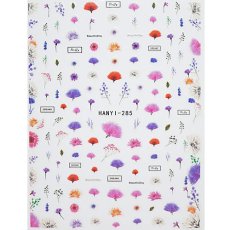 画像1: ネイルシール ハーバリウムフラワー HANYI-285 ※パッケージなし［メール便OK］ (1)