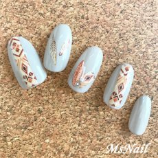 画像2: ネイルシール エスニック CA-015［メール便OK］ (2)