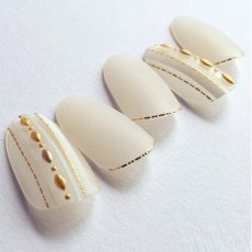 画像4: ネイルシール 飾りライン ゴールド HANYI-149［メール便OK］ (4)