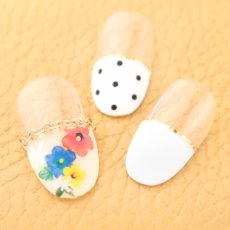 画像4: ネイルシール カラフルお花 HANYI-326 ※パッケージなし［メール便OK］ (4)