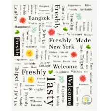 画像1: ネイルシール メッセージ CITY CA-019［メール便OK］ (1)