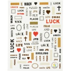 画像1: ネイルシール メッセージ LUCK CA-020［メール便OK］ (1)