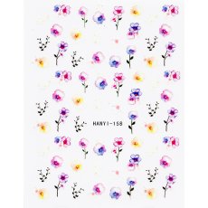 画像1: ネイルシール ピンクフラワー HANYI-158［メール便OK］ (1)