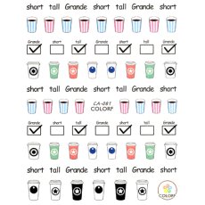 画像1: ネイルシール Coffee Time CA-081［メール便OK］ (1)