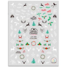 画像1: ネイルシール クリスマスナイト CA-089［メール便OK］ (1)