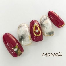 画像4: 好きな形にカットしてFIT★天然シェル風 ネイルシール［メール便OK］ (4)