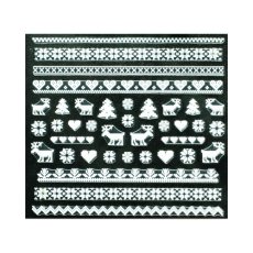 画像2: ビー・エヌ クリスマスネイル ノルディック ホワイト CLB-5［メール便OK］ (2)