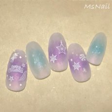 画像3: ネイルシール クリスマスナイト CA-089［メール便OK］ (3)