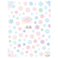 画像1: ネイルシール 雪の結晶 カラフル CA-116［メール便OK］ (1)