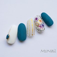 画像3: ネイルシール ピンクフラワー HANYI-158［メール便OK］ (3)