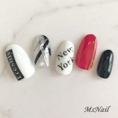 画像2: ネイルシール メッセージ CITY CA-019［メール便OK］ (2)