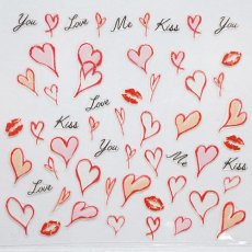 画像2: ビー・エヌ ベーシックシール キスハート BSC-4 ※パッケージなし［メール便OK］ (2)