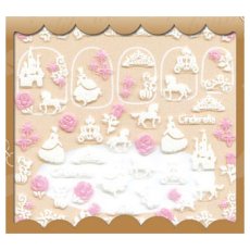 画像1: ビー・エヌ アンティークプレートアート シンデレラ CAR-2 ※パッケージなし［メール便OK］ (1)