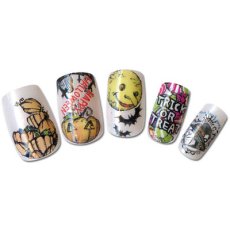 画像3: ビー・エヌ 貼るだけ簡単 ハロウィンネイルシール デコパーツ付 HON-4［メール便OK］ (3)