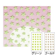 画像2: ビー・エヌ パステルアート スターグリーン ジュエリーシール付 PAN-5［メール便OK］ (2)