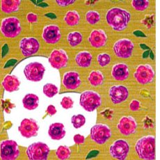 画像2: ビー・エヌ Real Nailフォトアートシール シャクヤク パープル RFN-8［メール便OK］ (2)