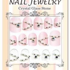 画像2: ビー・エヌ ネイルジュエリー クリスタル ガラス ストーン パールライン PTA-3［メール便OK］ (2)