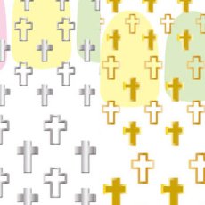 画像1: ビー・エヌ ベーシックシール クロスゴールド/シルバー  BSC ※パッケージなし［メール便OK］ (1)