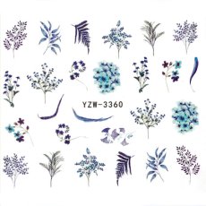 画像2: ウォーターネイルシール タイニーフラワー YZW-3360［メール便OK］ (2)