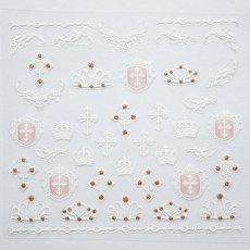 画像2: ビー・エヌ ラバーアート クロス ホワイト SPO-1 ※パッケージなし［メール便OK］ (2)