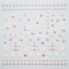 画像2: ビー・エヌ ストーン調シール パステル パール SCT-10 ※パッケージなし［メール便OK］ (2)