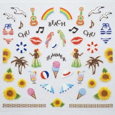 画像1: ビー・エヌ サマーネイルシール ビーチ SNM-6 ※パッケージなし［メール便OK］ (1)