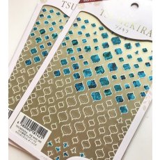 画像1: 在庫限り TSUMEKIRA 天白麻耶プロデュース モロッカンタイル ターコイズ SG-MAY-202［メール便OK］ (1)