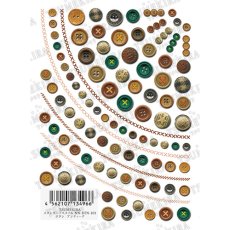 画像1: 80％オフ!! 在庫限り TSUMEKIRA ボタン アンティーク NN-BTN-101［メール便OK］ (1)