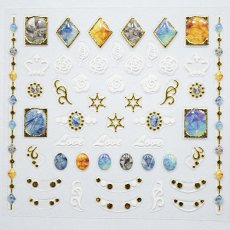 画像1: ビー・エヌ ジュエリーラバーネイルシール ビジュー JRS-4 ※パッケージなし［メール便OK］ (1)