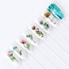 画像2: お得な24枚セット★ウォーターネイルシール フラワー ミックス/1枚45円［メール便OK］ (2)