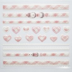 画像1: ビー・エヌ ニットネイル 網目&ハート ハートピンクステッチ NTA-16 ※パッケージなし［メール便OK］ (1)