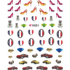 画像1: 極薄ネイルシール ワールドシリーズ ヨーロッパ K051［メール便OK］ (1)