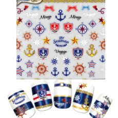 画像2: ビー・エヌ サマーネイルシール オーシャン SNM-2 ※パッケージなし［メール便OK］ (2)