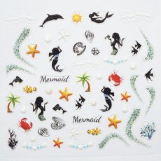 画像2: ビー・エヌ ファンシーシール マーメイド FCN-3 ※パッケージなし［メール便OK］ (2)