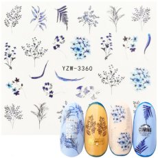 画像1: ウォーターネイルシール タイニーフラワー YZW-3360［メール便OK］ (1)