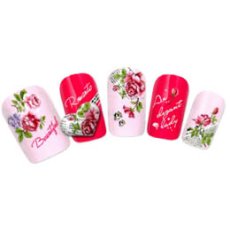 画像2: ウォーターネイルシール フラワー G092［メール便OK］ (2)